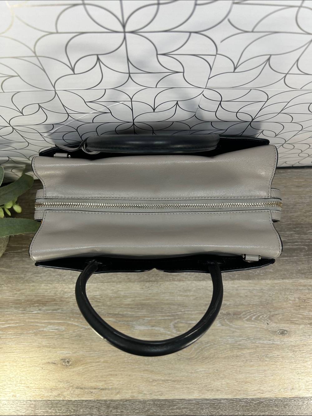 8554 Kate Spade black gray Spencer satchel 270968554 - Picture 5 of 14